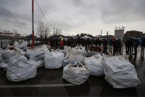 Plastic refuse Bags of plastic trash