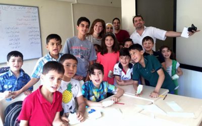 Inspiring Syrian children, and drawing inspiration