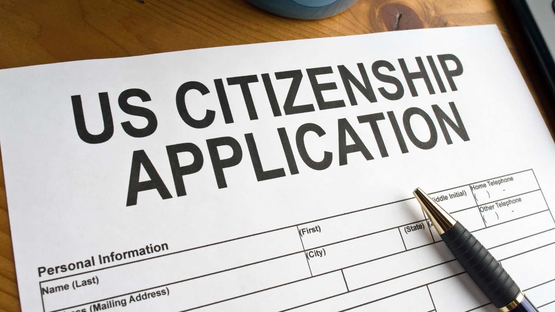 U.S. citizenship form