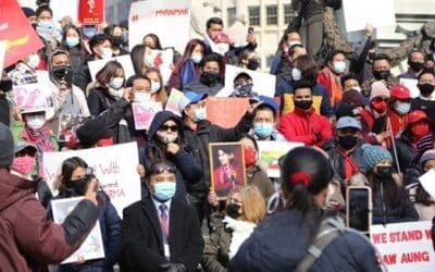 Burmese in U.S. fight for democracy in Myanmar