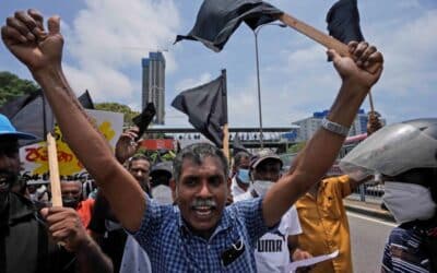 3x2 Youth inspired protests rock strategically located Sri Lanka