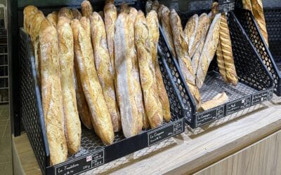 Baguettes in a boulangerie