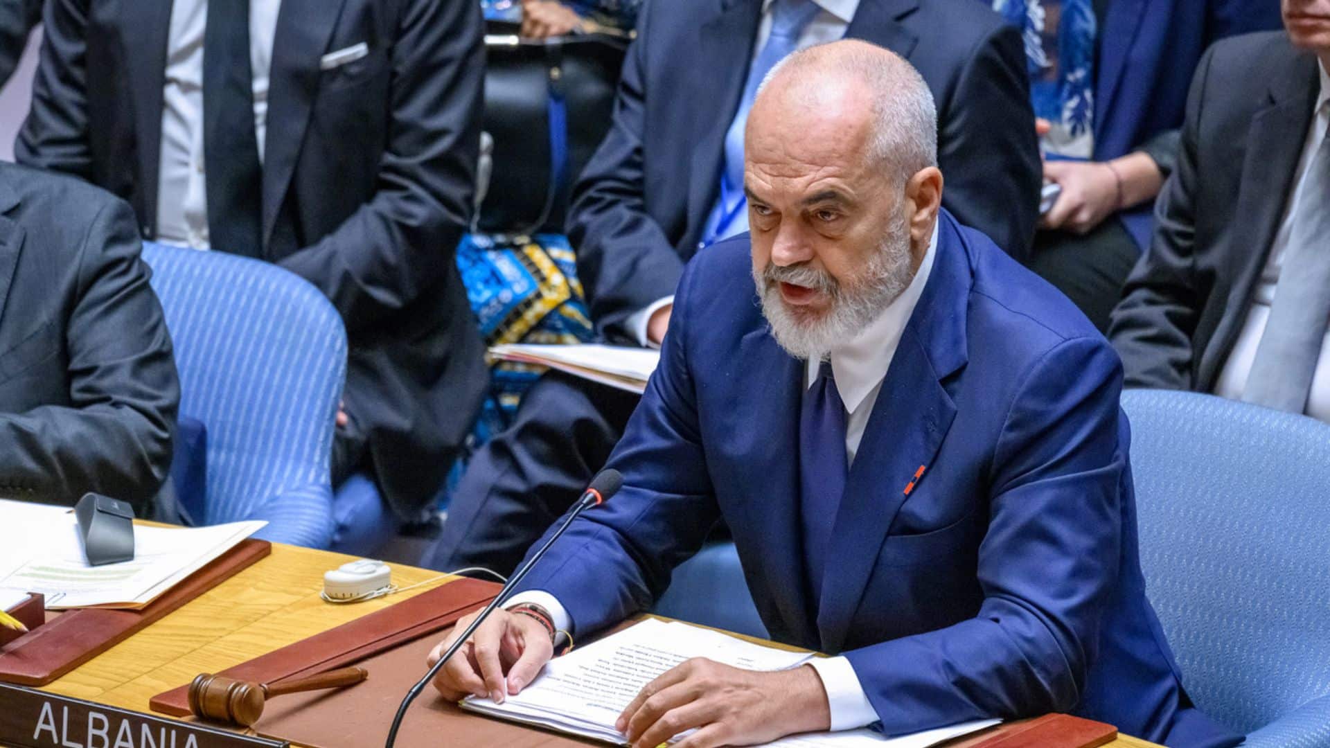Albanian Prime Minister Edi Rama 