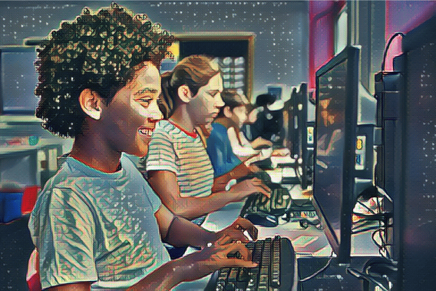 Girls wielding the power of technology