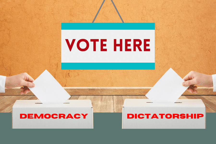 Decoder Replay: Why would a nation ditch democracy?