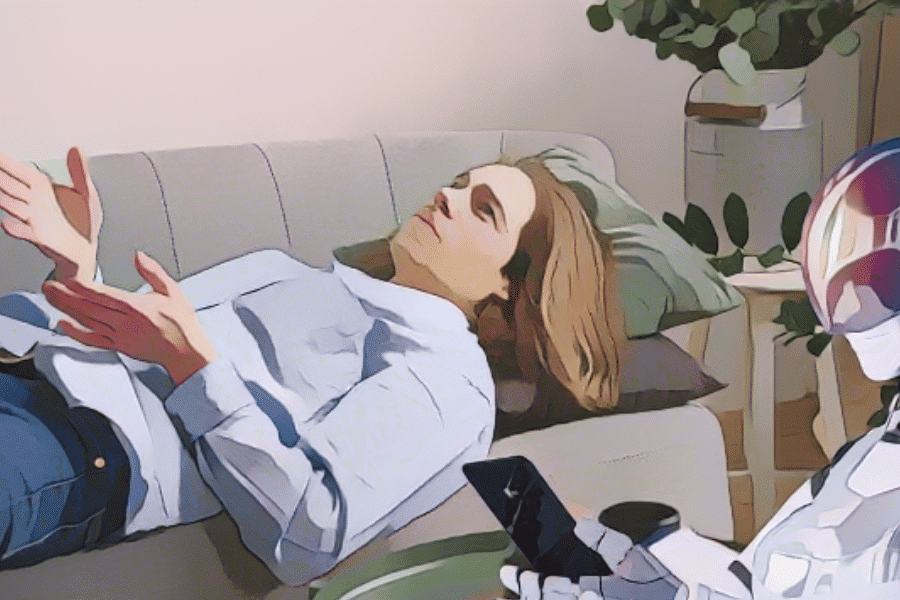 Who wants a therapist who’s robotic? But a robot therapist? Maybe.