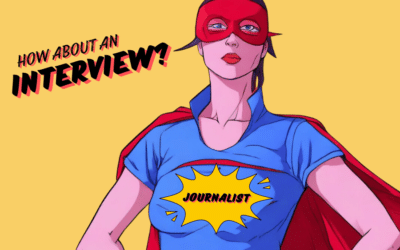 A journalist as a superhero.