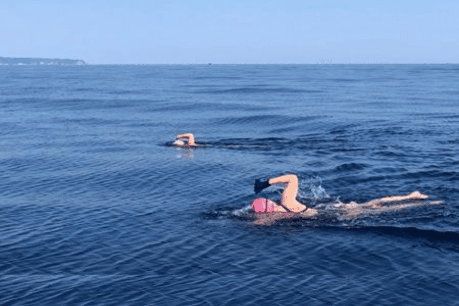 Swimming in the wake of ancient explorers