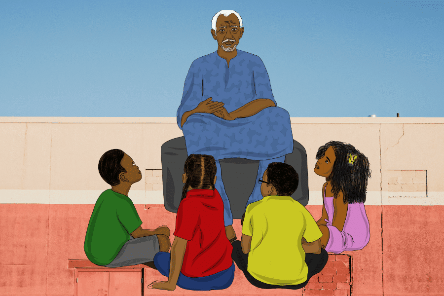 Decoder Replay: What stories can teach us about the world