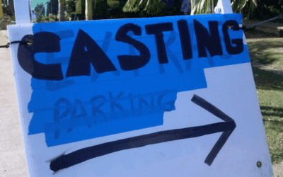 A sign for a casting call.