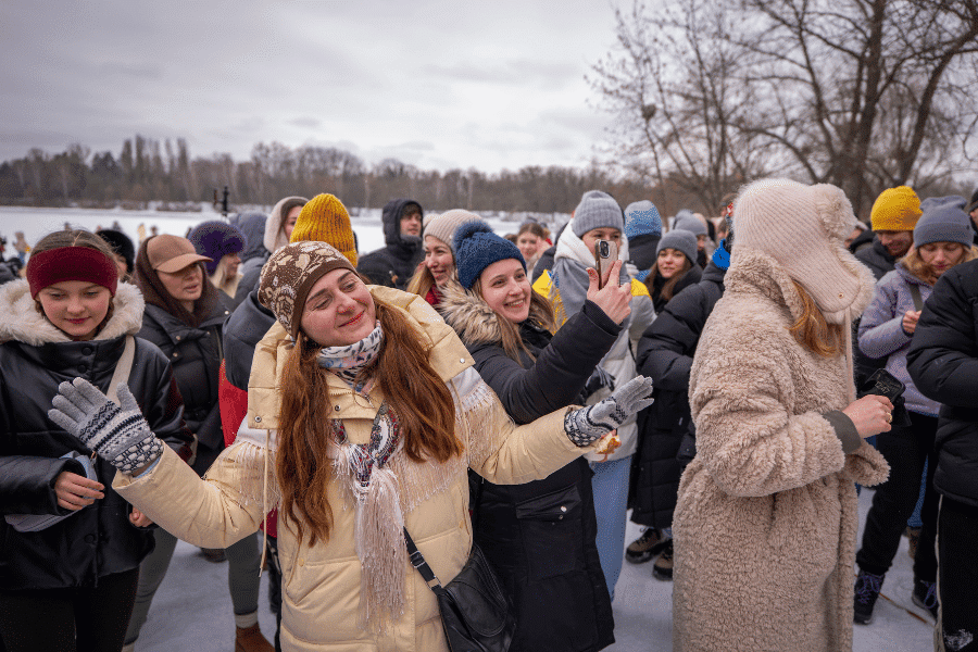 When war leaves you without heat, it’s time to dance